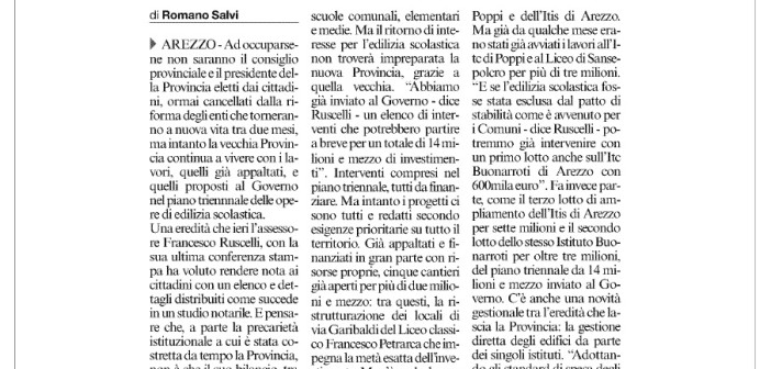 Rassegna stampa del 30 luglio 2014